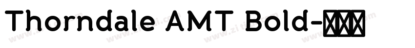 Thorndale AMT Bold字体转换